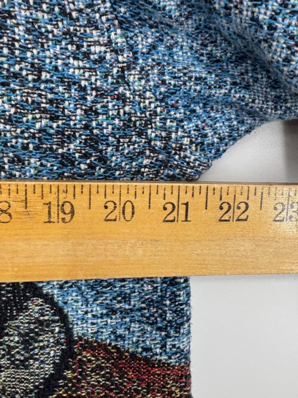 Sugar Street Weavers Womens Medium Jacket Dog Dachshund Blue Tapestry Vintage - Picture 9 of 10
